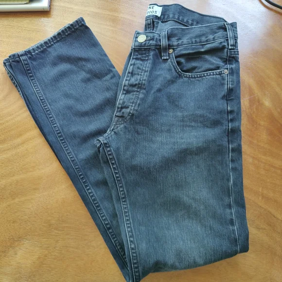 Acne Black Slim Jeans 32" Waist Roc Lana - Picture 4 of 5